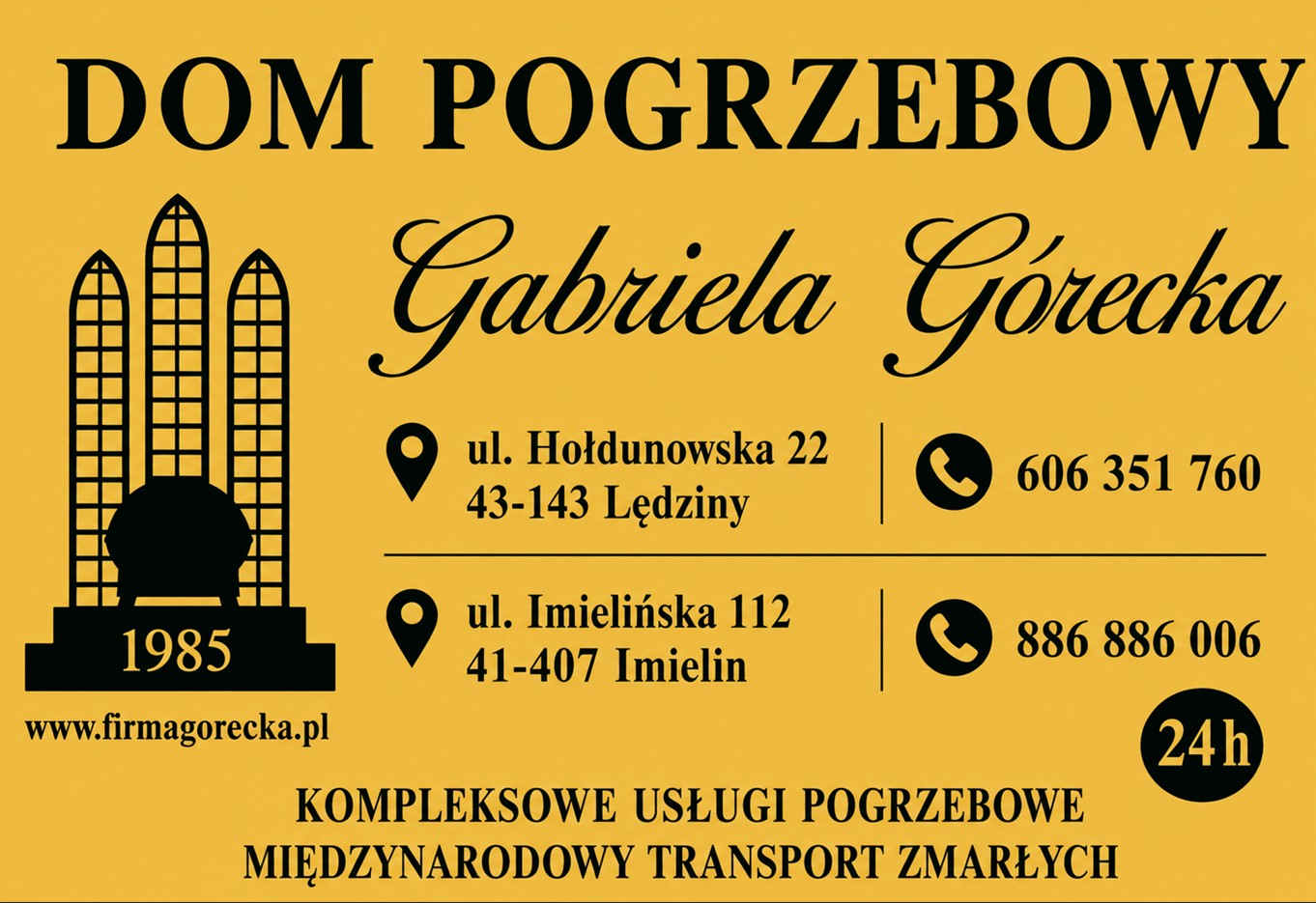 firma pogrzebowa LĘDZINY
